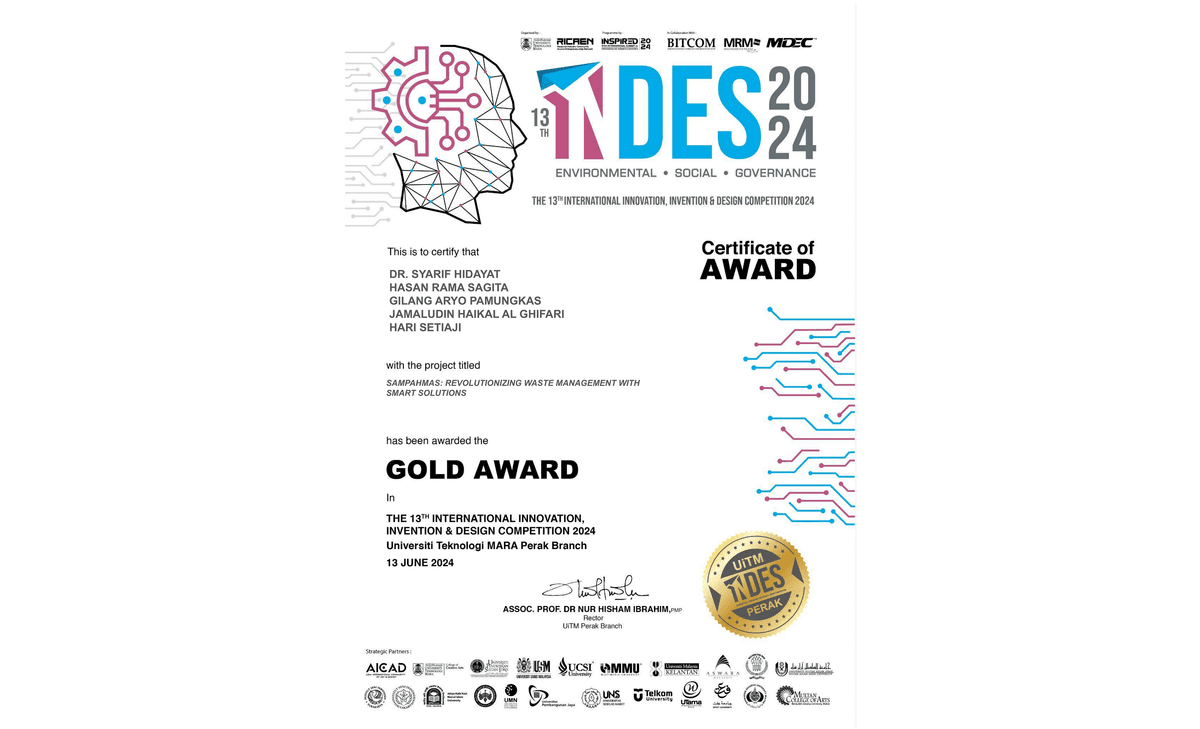 1st Winner of INTERNATIONAL INVENTION, INNOVATION & DESIGN COMPETITION 2024: Business Competition